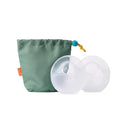Boon Trove Silicone Manual Breast Pump Set - Hands Free Breast Milk Collector - Includes Polyester Travel Pouch - Breastfeeding Essentials - 2 Count by TinyTreasures Baby Boutique