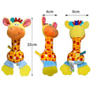 HUADADA Baby Soft Rattles Shaker, Infant Developmental Hand Grip Toys, Sensory Learning Toys with Teether, Sounds for Baby, 3-6-9-12 Months Old by TinyTreasures Baby Boutique