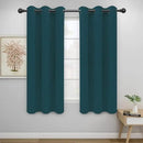 Easy-Going Blackout Curtains for Bedroom, Solid Thermal Insulated Grommet and Noise Reduction Window Drapes, Room Darkening Curtains for Living Room, 2 Panels(46x63 in, Peacock Blue) by CozyNest Decor
