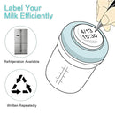 COMI Wide Neck Glass Breastmilk Collection n Storage Bottle, 6oz with Screw Ring Sealing Disk; Re-markable Sealing Disc. BPA Free, Fits Breast Pumps & Nipples (2 Pack Gray Lids) by TinyTreasures Baby Boutique