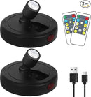 Cordless Spotlight Battery Powered, Indoor Plant Spot Light, Rechargeable Picture Lights with Remote, LED Accent Lighting, Dimmable Display Uplight for Tree Dartboard Decor Painting Art Photo by CozyNest Decor
