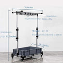 Broom And Mop Holder Put Wet Movable Floor-Mounted Mop Rack Floor Standing Cleaning Tool Cart Storage For Garden Garage Schools, Hospitals, Factories, Hotels,Property Companies by CozyNest Decor