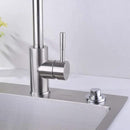 SinkTop Air Switch Kit (Long Full Brass Button) for Garbage Disposal, Cordless Chrome by CozyNest Decor