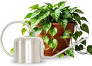 Stainless Steel Watering Can for Houseplants by Houseplant Resource Center | 1L Capacity for Indoor/Outdoor Plants in Brushed Silver by GreenHaven Gardens