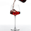 Hand Blown Red Wine Glasses Set of 4 – 23 oz Burgundy Wine Glasses With Long Stem – Large Premium Crystal Wine Glass – Unique Gift for Wedding, Anniversary, Mother’s Day – Clear Christmas, Birthday by CozyNest Decor