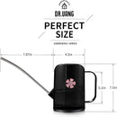 Watering Can Indoor for House Plants Small Watering cans with Long Spout Flower Model Sprinkler Head 1.2L (Black Coffee, 1.2L) by GreenHaven Gardens