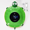 TKY Baby Bath Thermometer with LED Display-Rechargeable Water&Room Temperature Monitor, Floating Toy with Temp Alert, Waterproof for Newborns, Nurseries - Must Have Bath Essentials (Green Tortoise) by TinyTreasures Baby Boutique