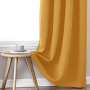 ChrisDowa 100% Blackout Curtains for Bedroom with Black Liner, 2 Thick Layers Total Blackout Thermal Insulated Grommet Window Curtains 2 Panels Set (Mustard Yellow, 52 x 72 Inch) by TinyTreasures Baby Boutique