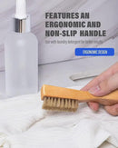 VASSON Natural Soft Boar Bristle Laundry Stain Brush, Laundry Scrub Brush,Laundry Brush for Stains on Clothes, Gentle Stain Remover for Knits, Cotton, and Linens by CozyNest Decor