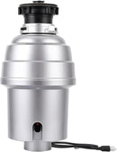 Powerful 1HP Stainless Steel Garbage Disposer, Dishwasher-Friendly and Continuous Feeding Waste Disposer, Grinding Material Four-Stage Grinding, Silver by CozyNest Decor