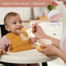 6-Piece Silicone Baby Feeding Spoons, First Stage Infant Spoons, Soft-Tip Easy on Gums I Baby Training Spoon | Infant Utensils Feeding Supplies, Dishwasher & Boil-proof by TinyTreasures Baby Boutique