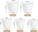 Plant Pots 10/9/8/7.5/7 inch Flower Pots with Multi Mesh Drainage Holes, Planters for Indoor Outdoor Garden Plants and Flowers. (White) by GreenHaven Gardens