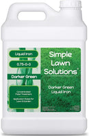 Simple Lawn Solutions - Liquid Iron Darker Green - Chelated Micronutrients - Concentrated Booster for Lawn, Indoor Plants and Outdoor Garden (2.5 Gallon) by GreenHaven Gardens