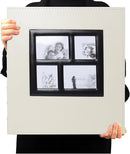 RECUTMS Photo Album 4x6 600 Pockets, Black Pages Leather Cover Large Capacity Picture Albums Holds 600 Horizontal and Vertical Photos (Beige) by TinyTreasures Baby Boutique