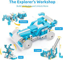 WhalesBot D1 21-in-1 STEM Coding Robot Kit for Kids (Ages 4-10), 280+ Pieces Educational Building Set with APP-Controlled & Programming, 3D APP Guidance, Ideal Toy Gift for Boys & Girls by TinyTreasures Baby Boutique