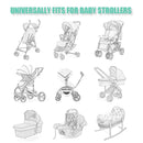 Durable Baby Mosquito Net (2 Pack) - Perfect Bug Net for Strollers, Bassinets, Cradles, Playards, Pack N Plays and Portable Mini Crib (Purple) by TinyTreasures Baby Boutique