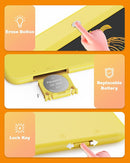 Bravokids LCD Writing Tablet for 3-8 Year Old Girls and Boys - 10 Inch Electronic Doodle Board Drawing Pad, Educational Birthday Gift for Kids and Toddlers (Yellow) by TinyTreasures Baby Boutique