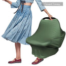 Yoofoss Nursing Cover Breastfeeding Scarf - Baby Car Seat Covers, Infant Stroller Cover, Strechy Carseat Canopy for Boys and Girls (Dark Green) by TinyTreasures Baby Boutique
