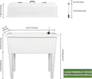 Dexceder 13.2 Gallon Self Watering Raised Garden Bed with Ventilation Transparent Lid Greenhouse, Deepen Vegetable Flower Box Planter Pot with Removeble Legs & Water Level Indicator (White) by GreenHaven Gardens
