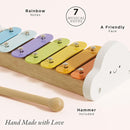 Le Toy Van – Wooden Musical Xylophone | Girl & Boy Colourful Musical Toy with 7 Delightful Sounding Notes – Suitable for 18+ months by TinyTreasures Baby Boutique