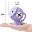 Li&Zhao Toddler Snack Cups - Baby Snack Containers Silicone Snack Cups for Toddlers Spill Proof Baby Food Catcher for Toddlers and Babies(Purple) by TinyTreasures Baby Boutique