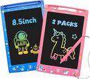 2 Pack LCD Writing Tablet for Kids, Erasable and Reusable Toddler Doodle Board in 8.5 inch, Ideal Educational Drawing Pad for Learning Toy for Ages 3-8 Gifts for Girls Boys by TinyTreasures Baby Boutique