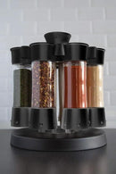 Kitchen Art Elite Auto-Measure Spice Professional 8 Compartments Black 7.45 x 7.45 x 8.25 inches by CozyNest Decor