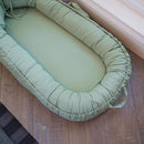 Infant Lounger, Baby Nest Cover for Baby Girls & Boys, Newborn Essentials for Baby 0-18 Months, 100% Cotton Breathable (Spring Green) by TinyTreasures Baby Boutique
