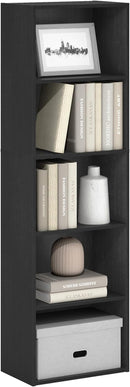 Furinno Luder Bookcase / Bookshelf / Storage Shelves, 5-Tier, Blackwood by TinyTreasures Baby Boutique