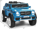 Costzon Ride on Car, Licensed Mercedes-Benz Maybach, 12V Battery Powered Vehicle Toy w/ 2 Motors, Remote Control, 3 Speeds, Lights, Horn, Music, Aux, Storage, Truck, Electric Car for Kids (Navy) by TinyTreasures Baby Boutique