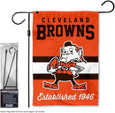 WinCraft Browns Retro Garden Flag and Stand Pole Holder Mount by GreenHaven Gardens