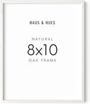 HAUS AND HUES 8x10 Inch White Picture Frame Set of 1 - Wood Picture Frame White Art Frame, White Wooden Picture Frame White Wood, 8x10 Picture Frame Wood, White Frame 8x10 (White Oak Frame) by CozyNest Decor