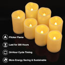 Aignis 14pcs Flameless LED Candles Battery Operated with Remote Timer, Outdoor Indoor Waterproof, Warm Glow for Cozy & Romantic Home/Wedding/Holiday Décor (D 3'' x H 4''/5''/6'') by CozyNest Decor