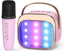 FLUESTON Mini Karaoke Machine for Kids Adults, Portable Bluetooth Speaker with Wireless Microphone, Birthday Kids Gifts Toys for Girls Ages 3, 4, 5, 6, 7, 8, 9,10,11,12+ Years Old by TinyTreasures Baby Boutique
