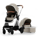 Mompush Ultimate 2 Baby Stroller for Infant and Toddler with Newborn Mode and Reversible Seat, All-Terrain Stroller with All-Wheel Suspension, Includes Car Seat Adapter and Large Storage Basket by TinyTreasures Baby Boutique