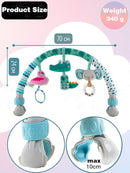 Pau1Hami1ton Baby Stroller Arch Toys, Car Seat Toys,Bouncer Toy Bar/Mobile for Bassinet,Adjustable Baby Hanging Toys Fit for Crib Bed,Stroller,Car Seat.S-19(Crocodile) by TinyTreasures Baby Boutique