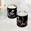 Halloween Skull 2PC Airtight Transparent Glass Storage Jar, Food Storage Container Glass, Can Store Candy, Salt, Coffee Beans, With lid, Easy To Use… by CozyNest Decor