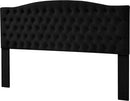 Velvet Upholstered Headboard King/Cal King Size Latest Model Wall Mount, Bed Frame Mount, Featuring High-Density Sponge Padding, Luxury Texture Easy Assembly Comfort and Style-Black by CozyNest Decor