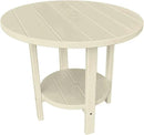 Phat Tommy Round Poly Resin Outdoor Patio Dining Table, All Weather Poly Patio Outdoor Furniture, White by GreenHaven Gardens