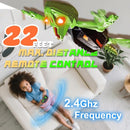 Wall Climbing RC Chameleon Toy for Kids, Rechargeable Remote Control Lizard Toy with LED Eyes, Dual Mode Floor & Wall Driving, Gift for Boys Girls Ages 3+ by TinyTreasures Baby Boutique