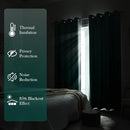 HOMEIDEAS Teal Ombre Blackout Curtains 52 X 84 Inch Length Gradient Room Darkening Thermal Insulated Energy Saving Grommet 2 Panels Window Drapes for Living Room, Bedroom by TinyTreasures Baby Boutique