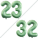 GOER Number 23 Balloons for 23rd Birthday Party Decorations,42 Inch Jumbo Foil Helium 32 Balloons for 32nd Birthday Party Decoration (Sage Green) by TinyTreasures Baby Boutique