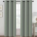 H.VERSAILTEX Blackout Curtains for Bedroom Thermal Insulated Room Darkening Living Room Curtains 84 Inch Long Grommet Privacy Protection Window Curtain Panels/Drapes for Nursery, 2 Panels, Cyan by CozyNest Decor