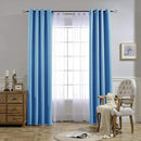 NICETOWN Sky Blue Blackout Curtains - Home Decor Window Treatment Ring Top Blackout Draperies Curtains for Living Room (2 Panels, 52 by 84, Blue) by TinyTreasures Baby Boutique