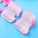 Totority Kids Helmet Knee Elbow Pads: 7pcs Children Skating Helmet Skateboard Knee Gear Wrist Cuff Elbow Protectors Pink by TinyTreasures Baby Boutique