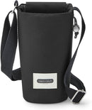 BLACK + BLUM Insulated Bottle Bag - For Adults and Kids - Made with Recycled PET and BPA Free - Bottle Bag for On The Go, Black by TinyTreasures Baby Boutique