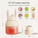 Portable Blender, Personal Blender for Shakes and Smoothies, 27oz Cup with 10 Blades, Shoulder Strap and Lid with Straw, Type-C USB Rechargeable, Dishwasher Safe Parts, BPA Free, Beige by TinyTreasures Baby Boutique