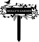 Customized Bird Names Garden Metal Stake Sign, Patio & Lawn Decor by CozyNest Decor