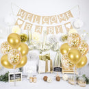 TONIFUL Inflatable Toys 6 Balloon Centerpieces with Gold Balloon Stand Kit for 2025 Graduation,Anniversary,Table Party Decorations,30th 40th 50th 60th 70th 80th Birthday Decorations New Years 2025 by TinyTreasures Baby Boutique
