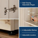 Sauder HomePlus Two Door Storage Cabinet/Pantry Cabinet, Pacific Maple Finish by CozyNest Decor